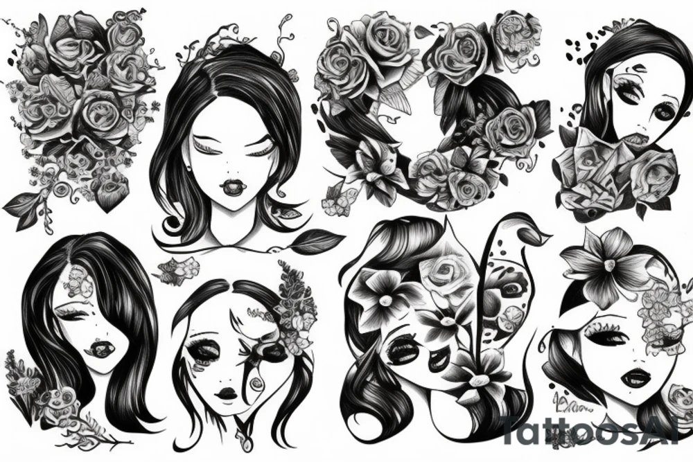 Two daughters are 2 sisters tattoo idea