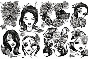 Two daughters are 2 sisters tattoo idea