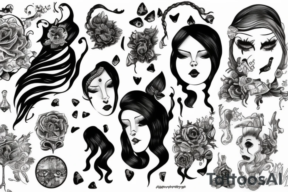 Two daughters are 2 sisters tattoo idea
