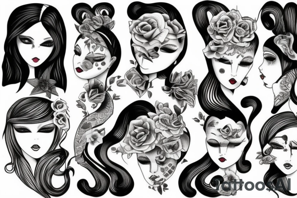 Two daughters are 2 sisters tattoo idea