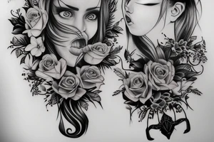 Two daughters are 2 sisters tattoo idea