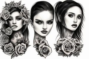 Two daughters are 2 sisters tattoo idea