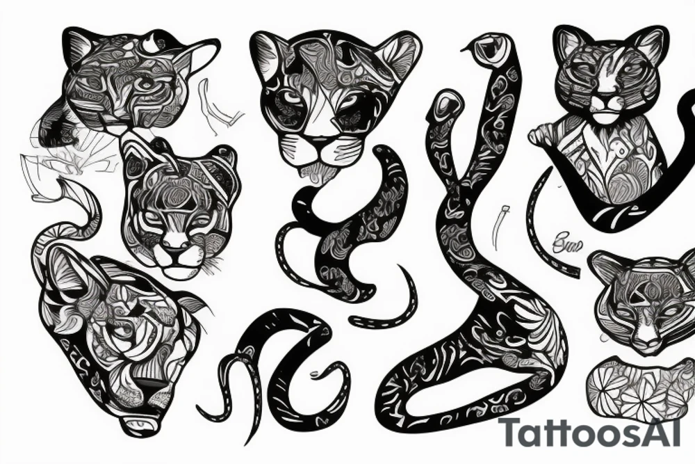 Cougar tattoo idea