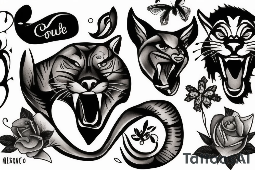 Cougar tattoo idea