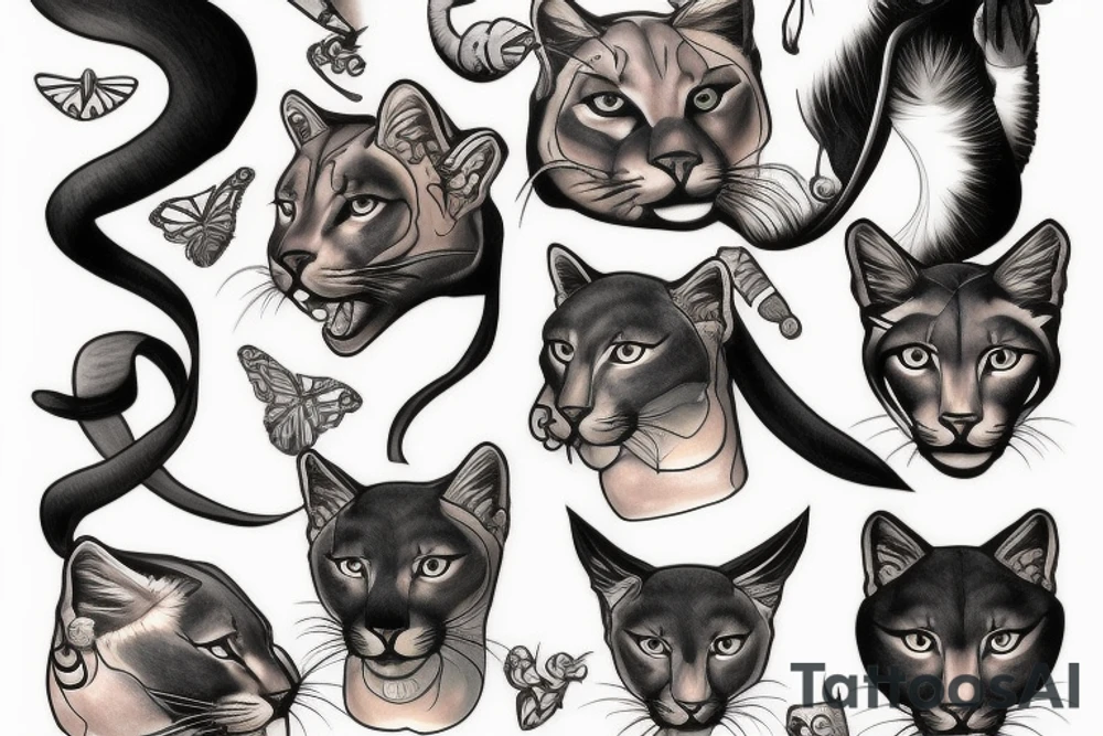 Cougar tattoo idea