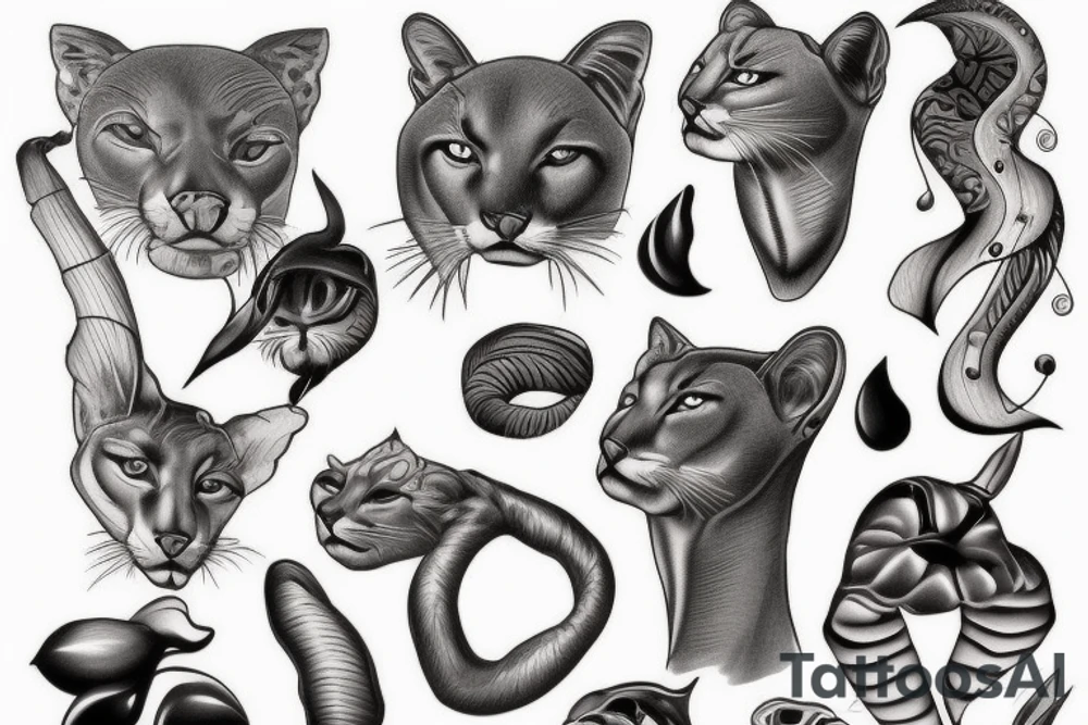 Cougar tattoo idea