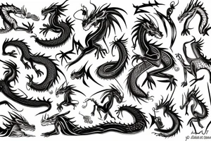 Dragon Unicorn tattoo idea