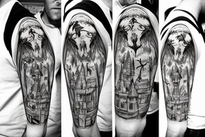 harry potter in the nightmare before christmas tattoo idea