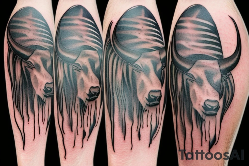 Buffalo waterfall tattoo idea