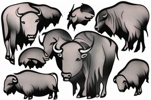 Buffalo waterfall tattoo idea