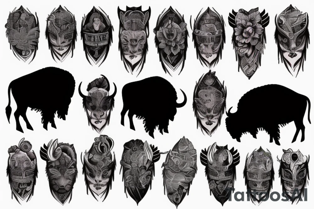 Buffalo waterfall tattoo idea