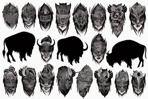 Buffalo waterfall tattoo idea