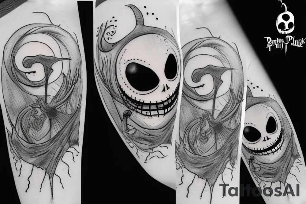 nightmare before harry potter tattoo idea