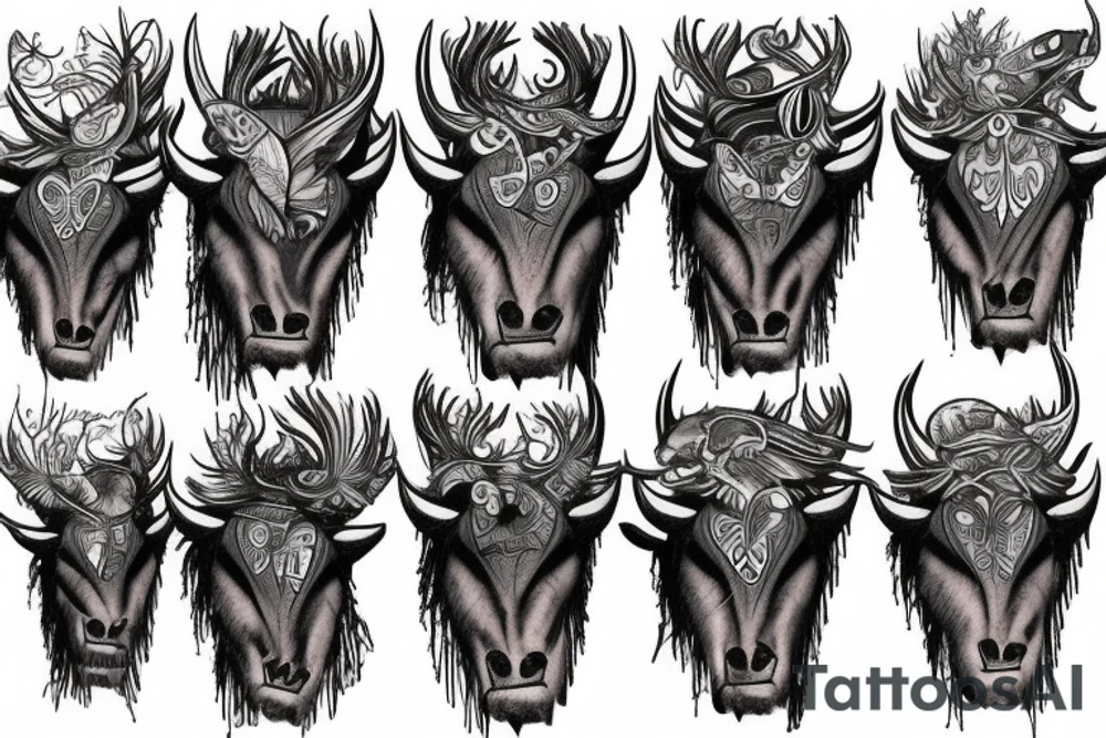 Buffalo waterfall tattoo idea