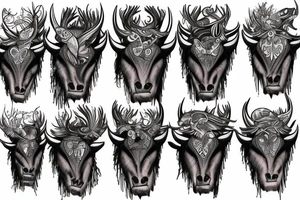 Buffalo waterfall tattoo idea