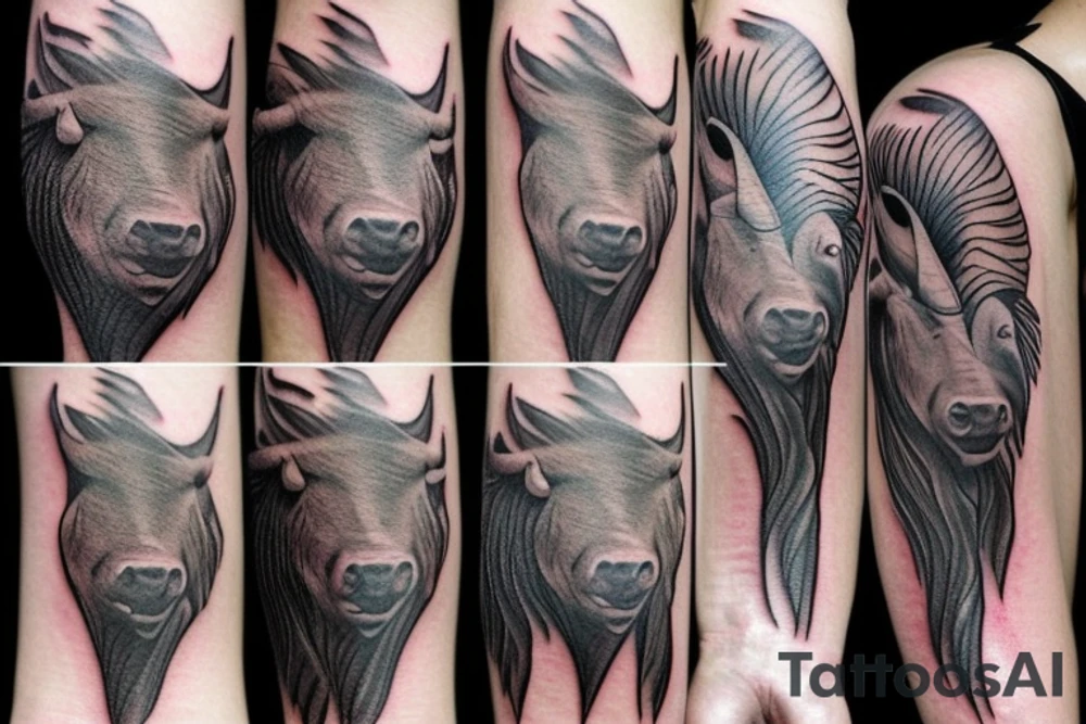 Buffalo waterfall tattoo idea