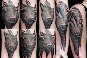 Buffalo waterfall tattoo idea