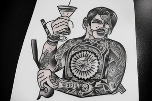 university, czech republic, poltava. aclohol, bartender tattoo idea