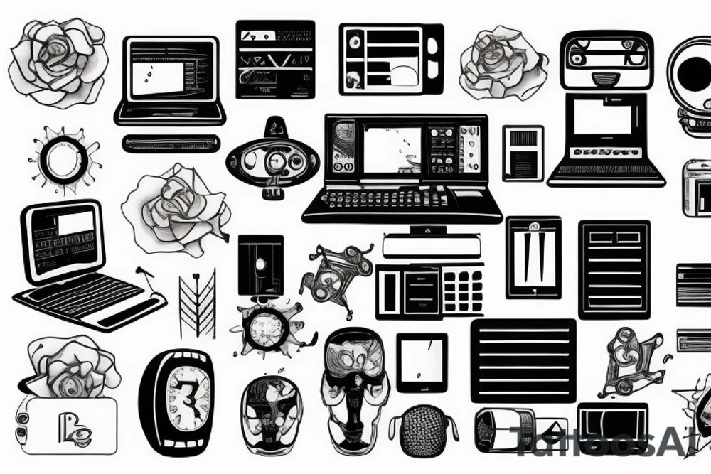 Computer tattoo idea
