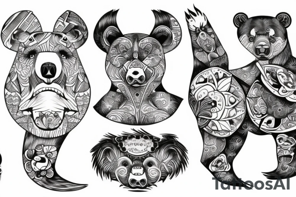 bear tattoo idea
