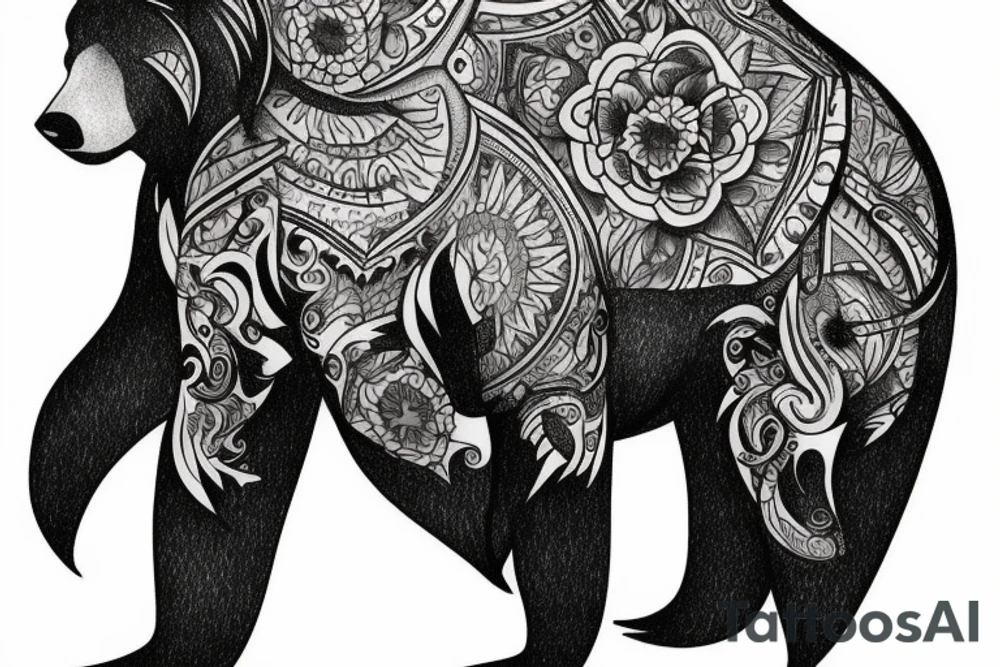 bear tattoo idea