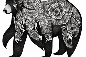 bear tattoo idea