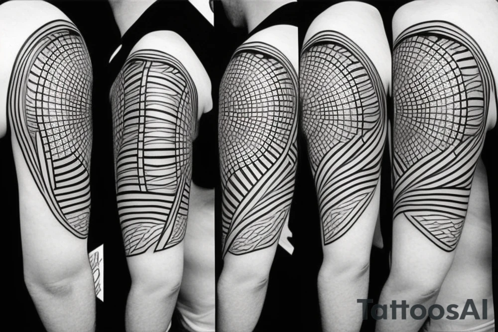 Geometric shapes tattoo idea