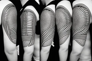 Geometric shapes tattoo idea