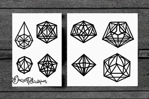 Platonic solids tattoo idea