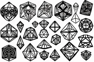Platonic solids tattoo idea