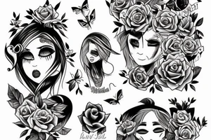 boy girl twins tattoo idea