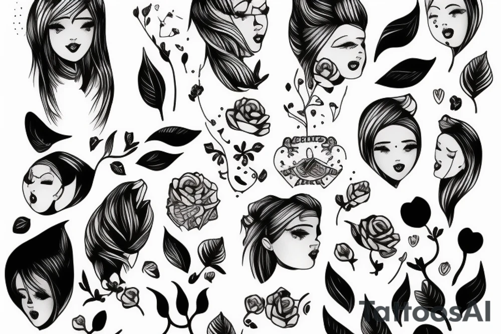 boy girl twins tattoo idea