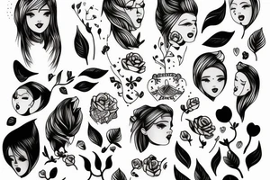boy girl twins tattoo idea