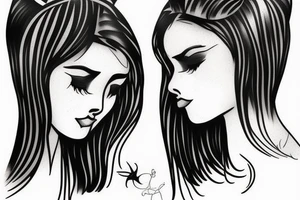 boy girl twins tattoo idea