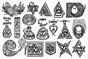 Something that represents Judaism along with love for Israel tattoo idea