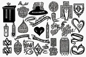 Something that represents Judaism along with love for Israel tattoo idea