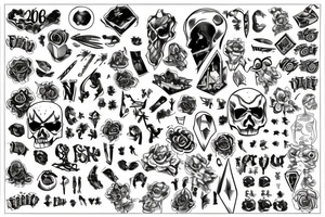 D20, d12, d10, d8, d6, d4 tattoo idea