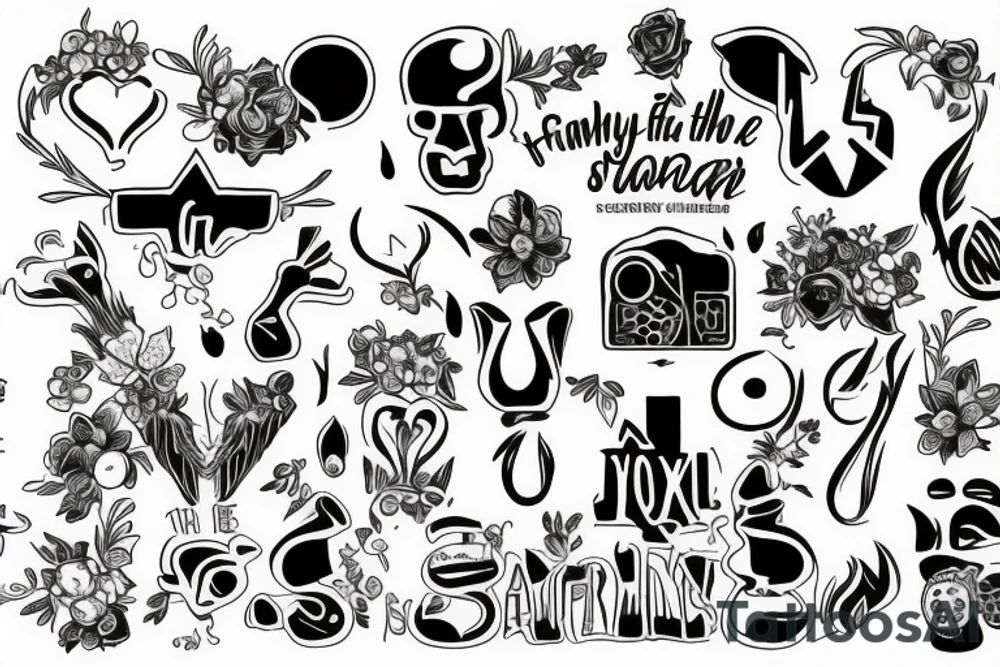 Family that lives far away but the strong bond keep them close tattoo idea