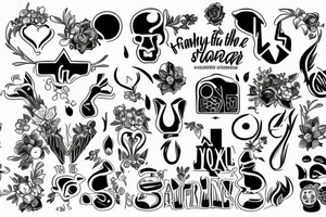 Family that lives far away but the strong bond keep them close tattoo idea