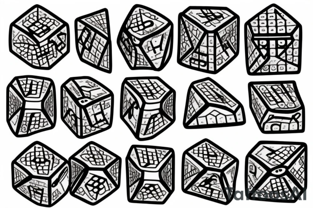 20 sided dice tattoo idea