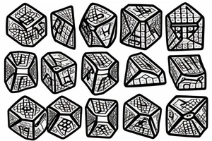 20 sided dice tattoo idea
