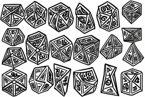 20 sided dice tattoo idea