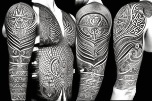 Shiva trident and shakti kahanda mix to balance the masculine and feamale energy. Showing balance, chakras and enlightening tattoo idea