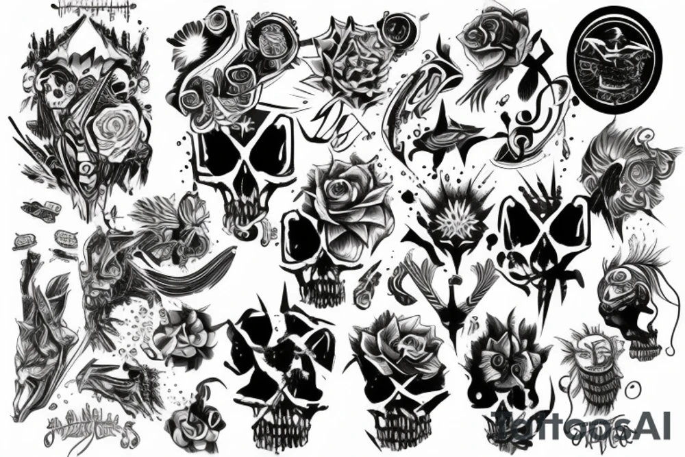 Aggressive tattoo idea