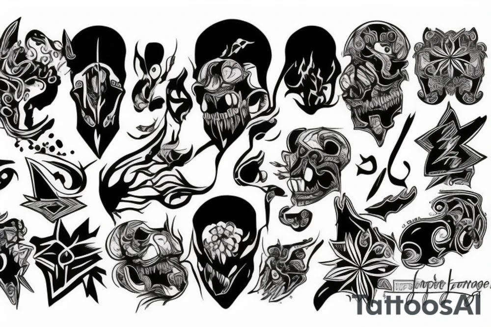 Aggressive tattoo idea