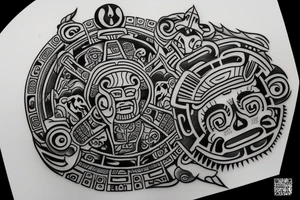 Mayan calendar tattoo idea