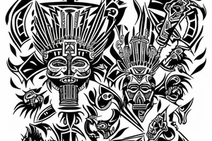 the Aztec god Vizlipuzli tattoo idea