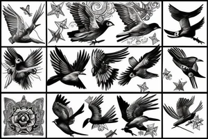 A bird in the sky tattoo idea