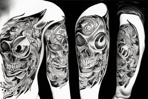 Tattoo associated with madness, music tattoo idea
