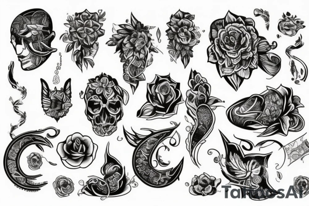 Славянские узоры с рунами на фоне леса tattoo idea